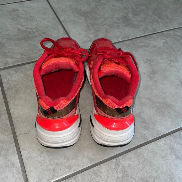 NIKE WMNS M2K Tekno Red Crimson  Suede Mesh Sneaker Size US 7.5 - Picture 4 of 11